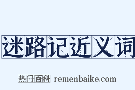 迷路记近义词是什么意思的图片